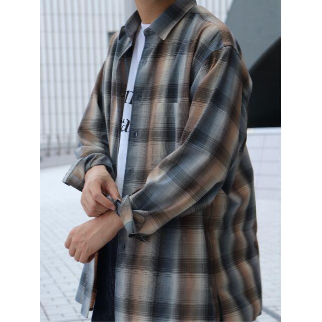 COMOLI(コモリ)の20AW AURALEE SUPERLIGHT WOOL CHECKSHIRTS メンズのトップス(シャツ)の商品写真