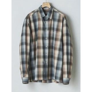 コモリ(COMOLI)の20AW AURALEE SUPERLIGHT WOOL CHECKSHIRTS(シャツ)