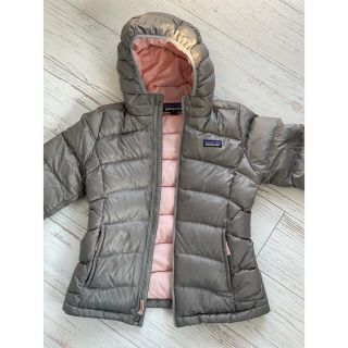 パタゴニア(patagonia)のパタゴニア　ガールズ　ハイロフト　ダウン　セーター　フーディ(ジャケット/上着)