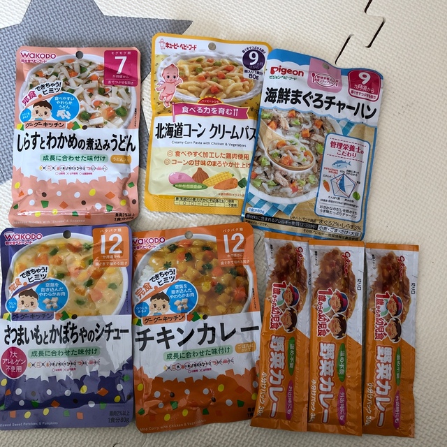 和光堂(ワコウドウ)のベビーフード7ヶ月、9ヶ月12ヶ月 食品/飲料/酒の加工食品(レトルト食品)の商品写真