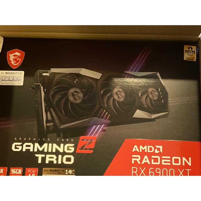 PCパーツMSI Radeon RX 6900 XT GAMING Z TRIO 16G