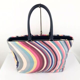 新品 Paul Smith ポールスミス トートバッグ スワール ストライプ