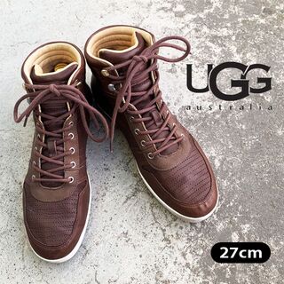 アグ(UGG)の【 UGG australia 】アグ　27cm ブーツ　ブラウン　茶　革靴(ブーツ)