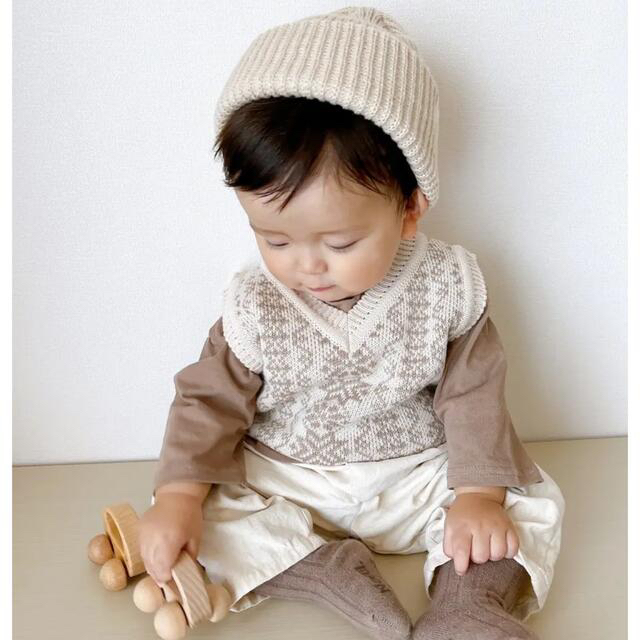 ZARA KIDS(ザラキッズ)の【rumirumi様専用】the lala knit vest ニットベスト メンズのトップス(ニット/セーター)の商品写真