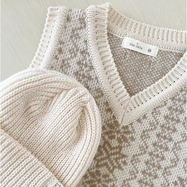 ZARA KIDS(ザラキッズ)の【rumirumi様専用】the lala knit vest ニットベスト メンズのトップス(ニット/セーター)の商品写真
