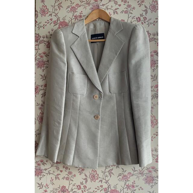 GIORGIO ARMANI - ジャケット　36  G／ARMAN I   シルク  新品状態GIORGIO ARMANIのテーラードジャケット