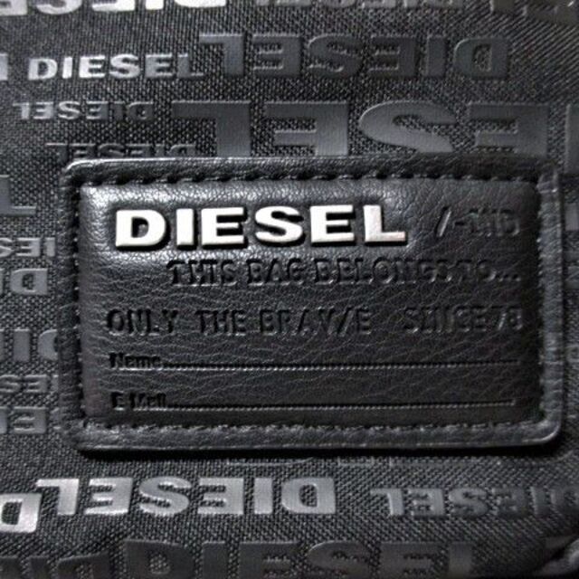 20日まで限定特価☆DIESEL 総ロゴ柄 バックパック ブラック