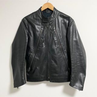 本人期 マルジェラ Margiela 5Zip ライダース 08AW 44 黒