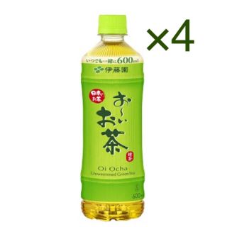 イトウエン(伊藤園)の伊藤園 おーいお茶 緑茶 600ml 商品引換券 無料券 4枚 ローソン(フード/ドリンク券)