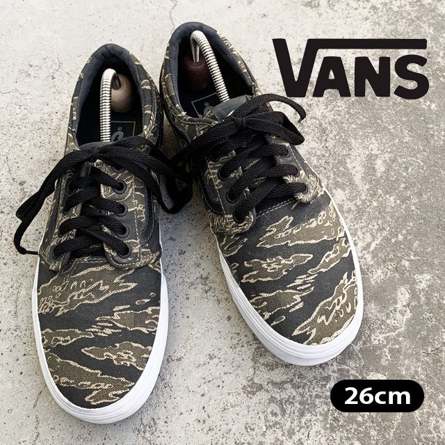 【 VANS 】バンズ　26cm カモフラ　迷彩　スニーカー