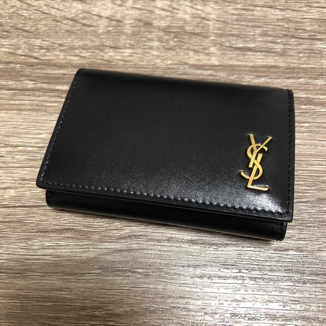 Saint Laurent(サンローラン)の美品　サンローラン　タイニーモノグラム　キーケース　レザー　ブラック メンズのファッション小物(キーケース)の商品写真