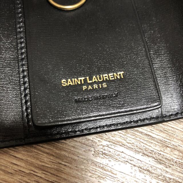 Saint Laurent(サンローラン)の美品　サンローラン　タイニーモノグラム　キーケース　レザー　ブラック メンズのファッション小物(キーケース)の商品写真