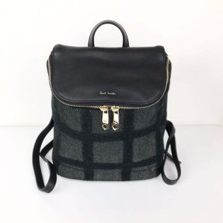 ポールスミス(Paul Smith)の新品 Paul Smith ポールスミス リュック チェック 柄 ブラック 黒色(リュック/バックパック)