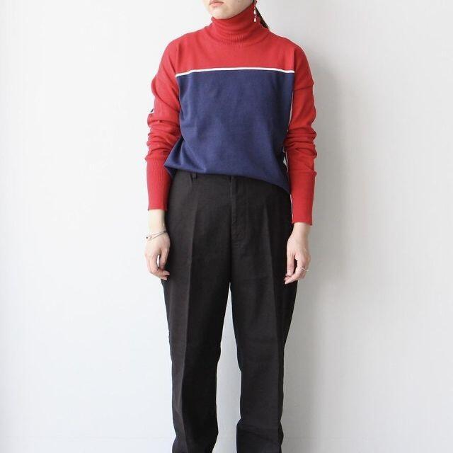 MAISON EUREKA stripe high neck sweater レディースのトップス(ニット/セーター)の商品写真