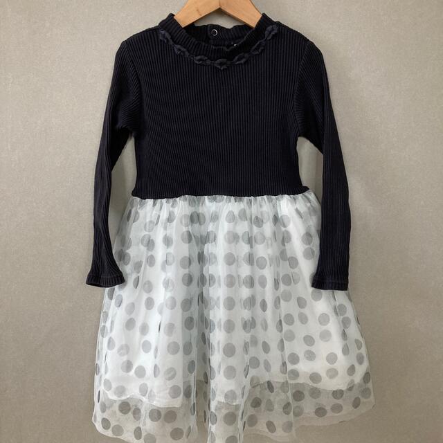 F.O.KIDS(エフオーキッズ)のapres les cours★ドットチュールワンピース★120 キッズ/ベビー/マタニティのキッズ服女の子用(90cm~)(ワンピース)の商品写真