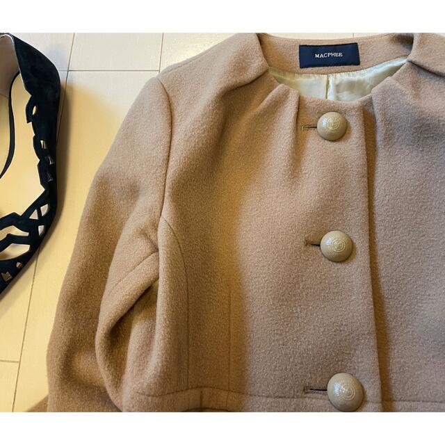 トゥモローランド マカフィー ノーカラーコート トゥモローランド マカフィー ノーカラーコート