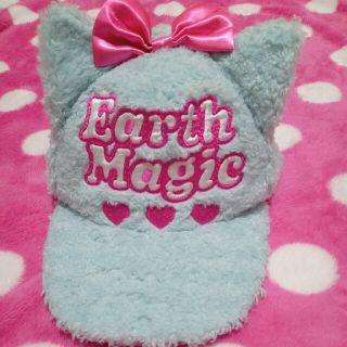 アースマジック(EARTHMAGIC)のEARTHMAGIC　ネコミミ　キャップ　54センチ(帽子)