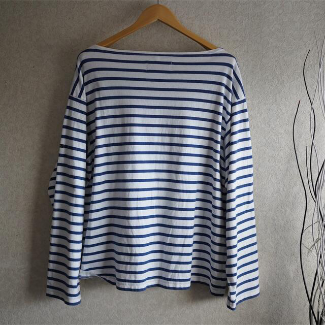 OUTIL TRICOT AAST バスクシャツ [WHITE / NAVY] |