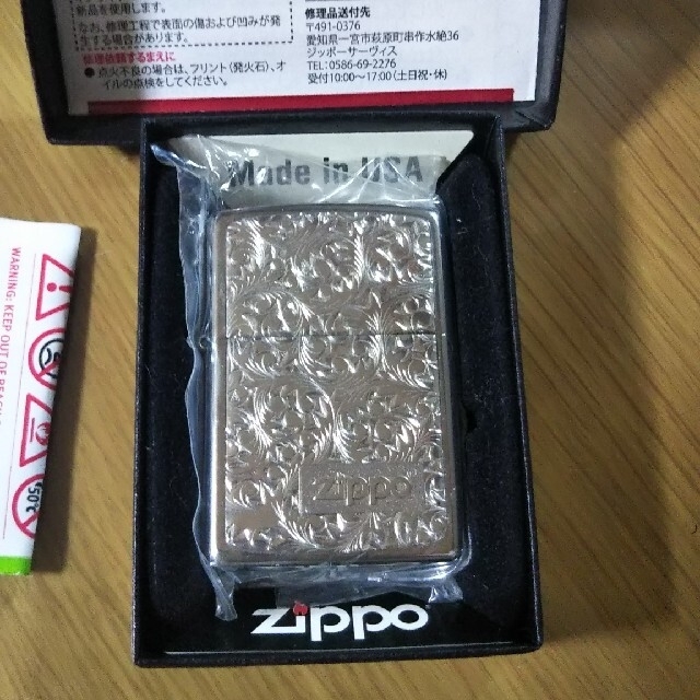 ZIPPO(ジッポー)のジッポライター純銀 メンズのファッション小物(タバコグッズ)の商品写真