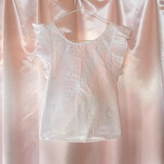 ZARA - ZARA trf レースコットンブラウスの通販 by m's shop｜ザラ