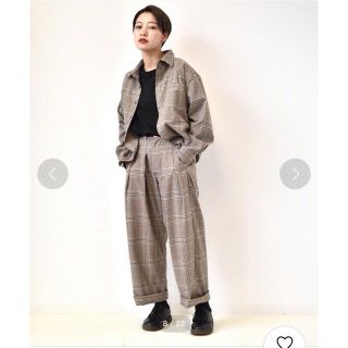 ⭐︎タグ付き新品⭐︎kutir チェックタックパンツ(カジュアルパンツ)