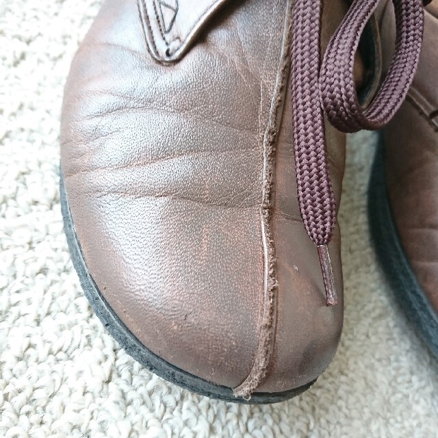 goriss 靴 21.5cm EEEE 茶色ブラウン 日本製 スニーカー レディースの靴/シューズ(ローファー/革靴)の商品写真