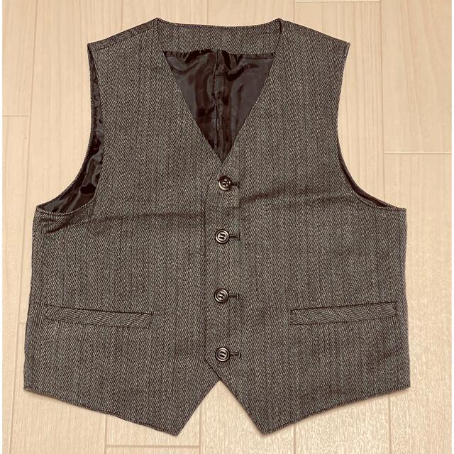 男児 スーツ(ベストのみ) 130cm キッズ/ベビー/マタニティのキッズ服男の子用(90cm~)(ジャケット/上着)の商品写真