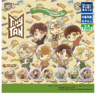 ボウダンショウネンダン(防弾少年団(BTS))のぴた！でふぉめ TinyTAN 缶バッジ Dynamite Ver.(アイドルグッズ)