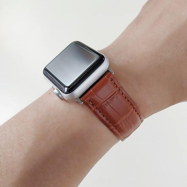 Apple Watch アップルウォッチ用 バンド レザー 革 38/42mm メンズの時計(腕時計(デジタル))の商品写真