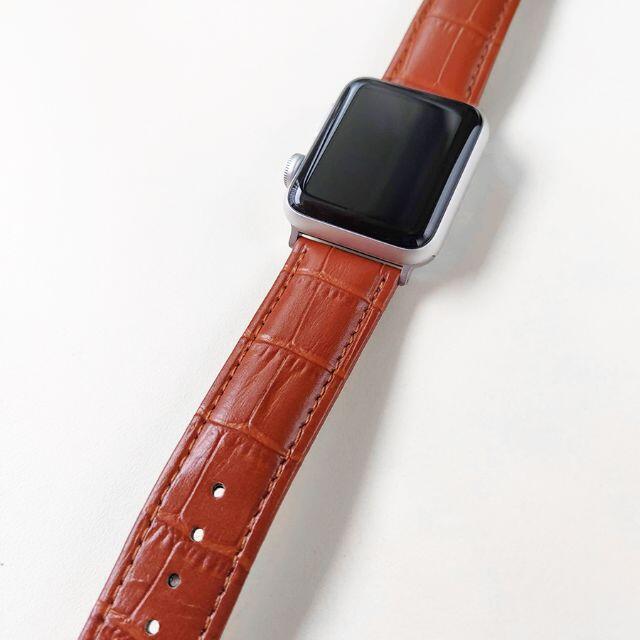 Apple Watch アップルウォッチ用 バンド レザー 革 38/42mm メンズの時計(腕時計(デジタル))の商品写真