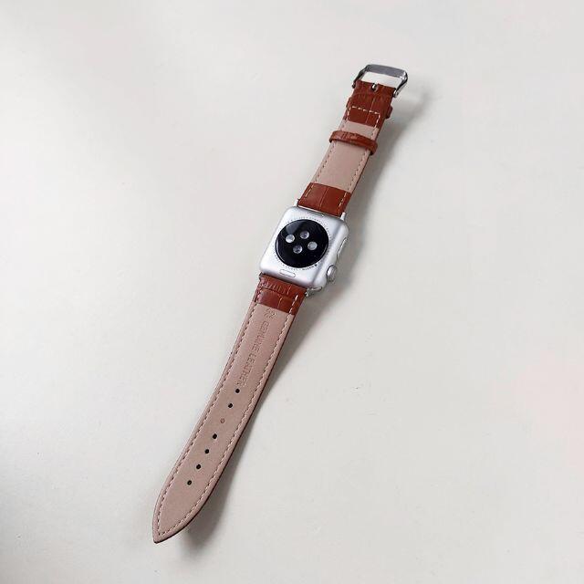 Apple Watch アップルウォッチ用 バンド レザー 革 38/42mm メンズの時計(腕時計(デジタル))の商品写真