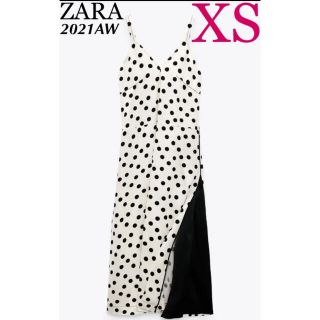 ザラ(ZARA)のZARA ドットプリント キャミソールワンピース LIMITED EDITION(ロングワンピース/マキシワンピース)