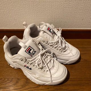 フィラ(FILA)の【無料ok】FILA スニーカー　厚底 24.5センチ(スニーカー)