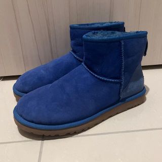 アグ(UGG)のUGG ショート　ブルー　25cm US8 箱なし　(ブーツ)