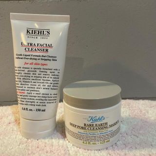 キールズ(Kiehl's)のキールズ　フェイシャルクレンザー、レアアースマスク　セット(洗顔料)