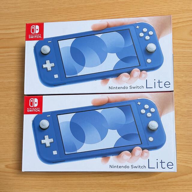 超話題新作 Nintendo Switch - 新品未使用　Nintendo Switch Lite ブルー 本体　2台 携帯用ゲーム機本体