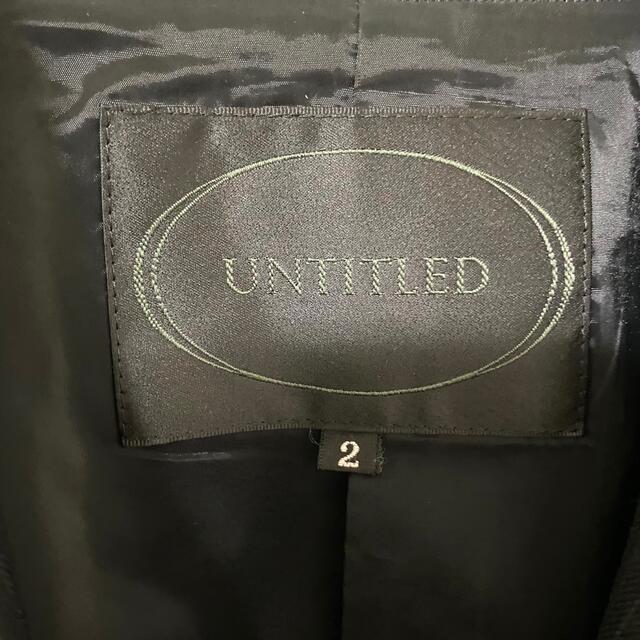 UNTITLED(アンタイトル)のアンタイトル　スカートスーツ　セットアップ  シルク　入学式　おしゃれ　2 M レディースのフォーマル/ドレス(スーツ)の商品写真