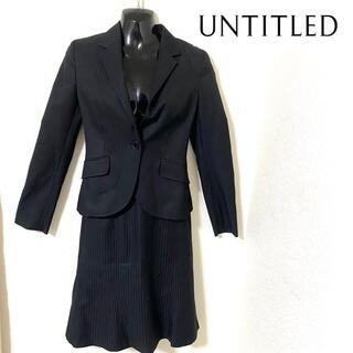 アンタイトル(UNTITLED)のアンタイトル　スカートスーツ　セットアップ  シルク　入学式　おしゃれ　2 M(スーツ)