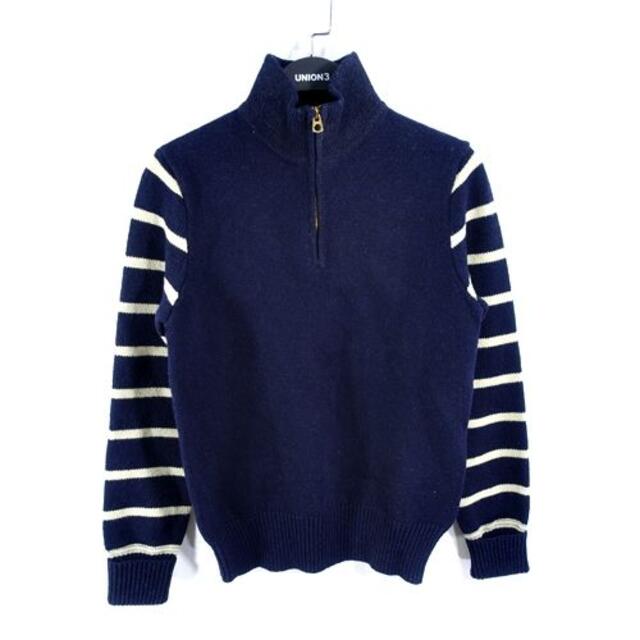 RRL HALF ZIP BORDER WOOL SWEATERダブルアールエル