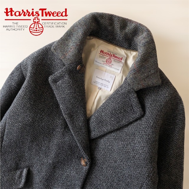 Harris Tweed - ハリスツイード チェスターコート アウター ウール 