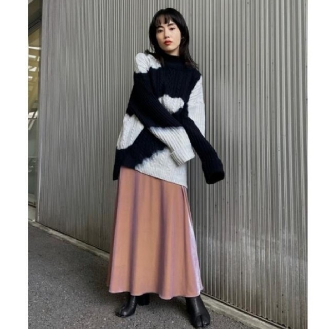 Ameri VINTAGE - CHAMBRAY VELOUR SKIRT アメリヴィンテージの通販 by
