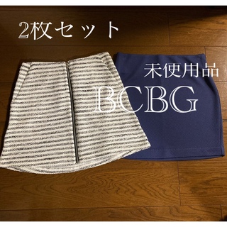 ビーシービージーマックスアズリア(BCBGMAXAZRIA)の2枚セット❗️BCBG ビーシービージー S スカート ミニスカート セット(ミニスカート)