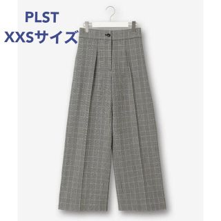 プラステ(PLST)の未使用＊大草直子さん着 PLST ウォームリザーブワイドパンツ＊完売チェック(カジュアルパンツ)