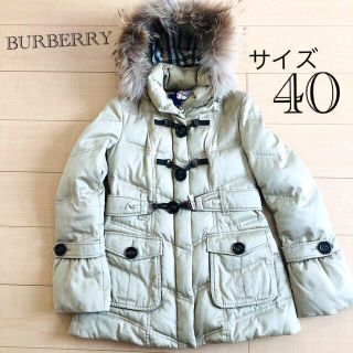 バーバリーブルーレーベル(BURBERRY BLUE LABEL)のバーバリーブルーレーベル　＊　ダウン　コート　＊　40 ＊　ベージュ(ダウンコート)