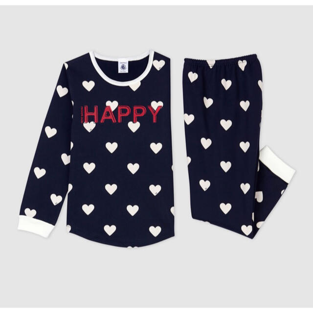 PETIT BATEAU - プチバトー 新品タグ付き 裏起毛 長袖 パジャマ 4ans ...