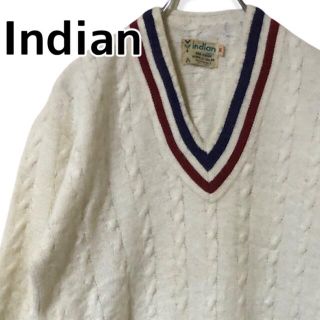 インディアン(Indian)の388 ヴィンテージ古着 Indian ニット M(ニット/セーター)