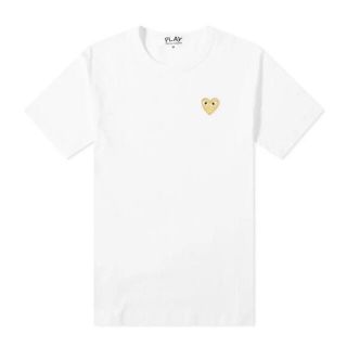 コムデギャルソン(COMME des GARCONS)のコムデギャルソン 白Tシャツ ゴールドロゴ(Tシャツ(半袖/袖なし))