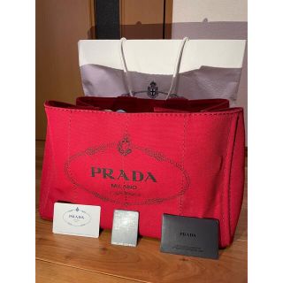 プラダ(PRADA)のPRADA プラダ カナパ レッド ビッグトート(トートバッグ)