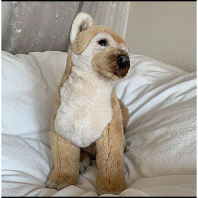 ジョックライン社 小首を傾げる柴犬 ぬいぐるみ 〔イタリア製〕JOCKLINE