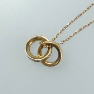 ヨンドシー(4℃)の4℃ ダブルループ ネックレス K18 YG(ネックレス)